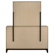 Valen 6-drawer Bedroom Dresser and Mirror Light Taupe
