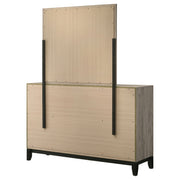 Valen 6-drawer Bedroom Dresser and Mirror Light Taupe