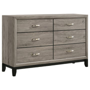 Valen 6-drawer Bedroom Dresser Cabinet Light Taupe