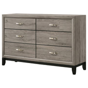 Valen 6-drawer Bedroom Dresser Cabinet Light Taupe