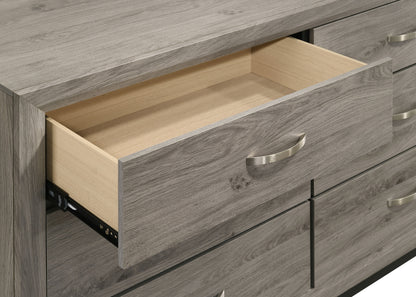 Valen 6-drawer Bedroom Dresser Cabinet Light Taupe