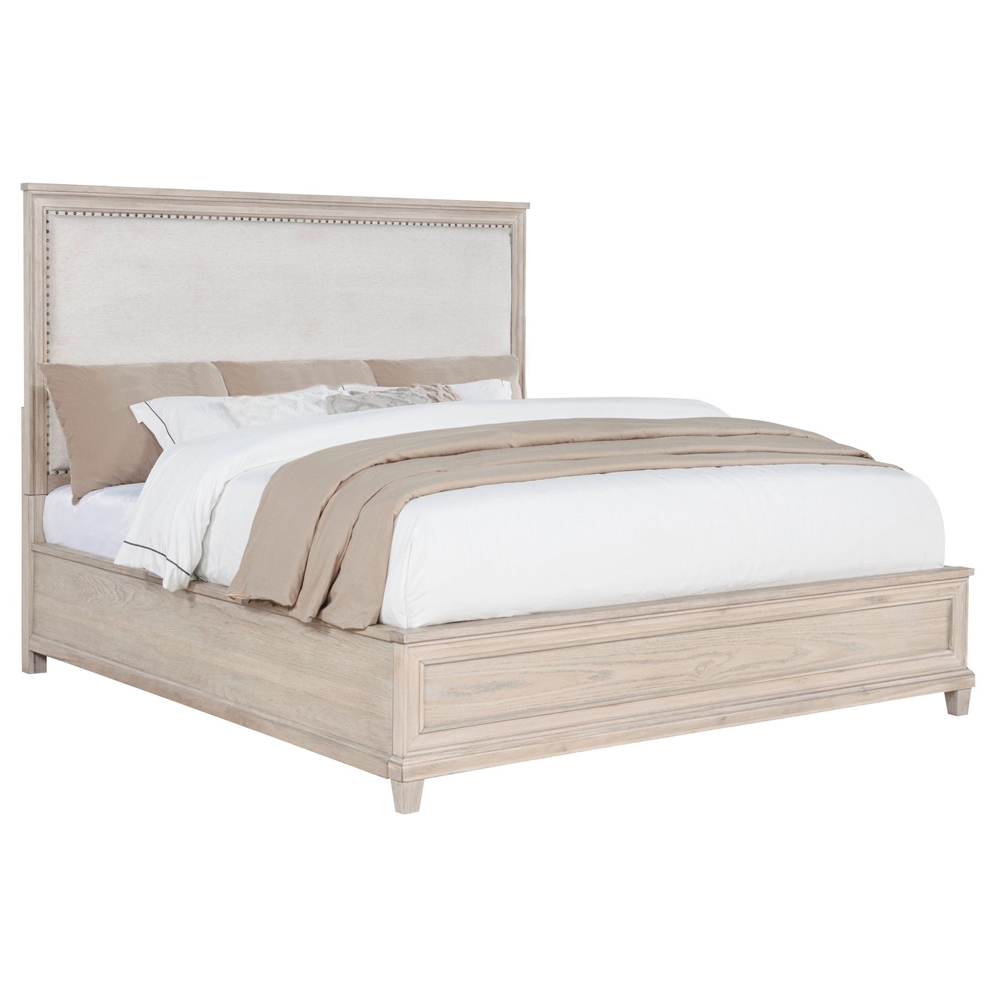 Pembroke 66-inch Queen Panel Bed Washed Oak