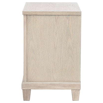 Pembroke 2-drawer Nightstand Bedside Table Washed Oak