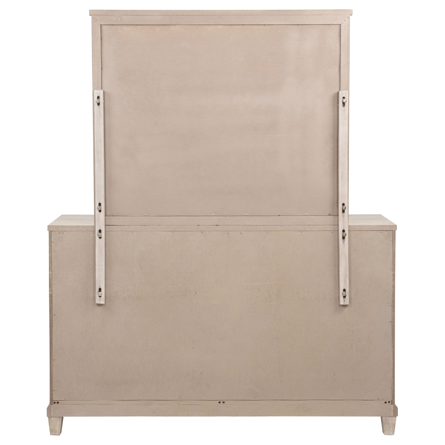 Pembroke 6-drawer Bedroom Dresser with Mirror Washed Oak