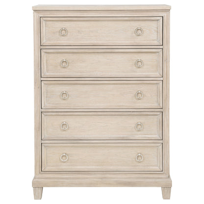 Pembroke 5-drawer Chest of Drawers Washed Oak