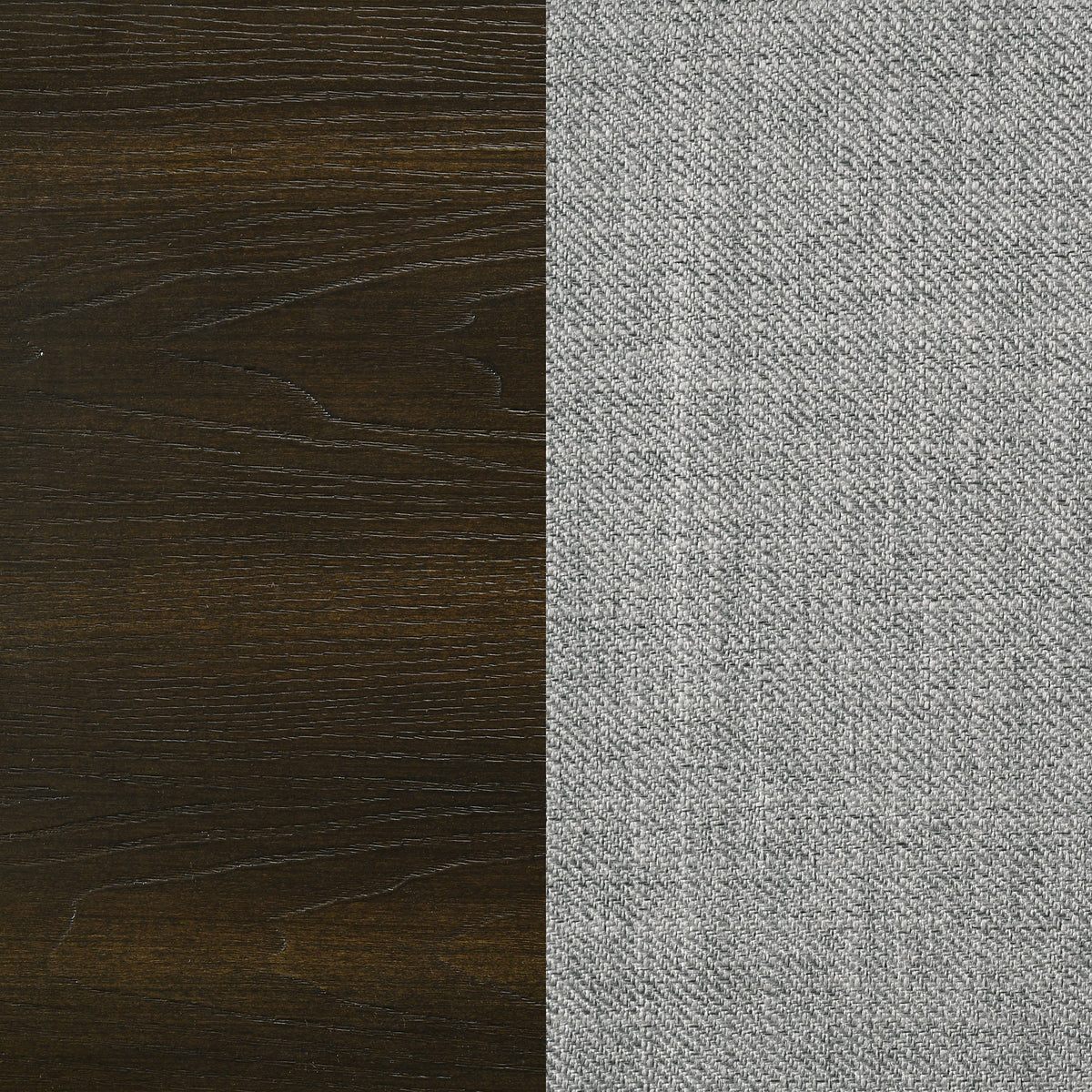 Atlas 63-inch Eastern King Upholstered Panel Bed Grey and Dark Oak