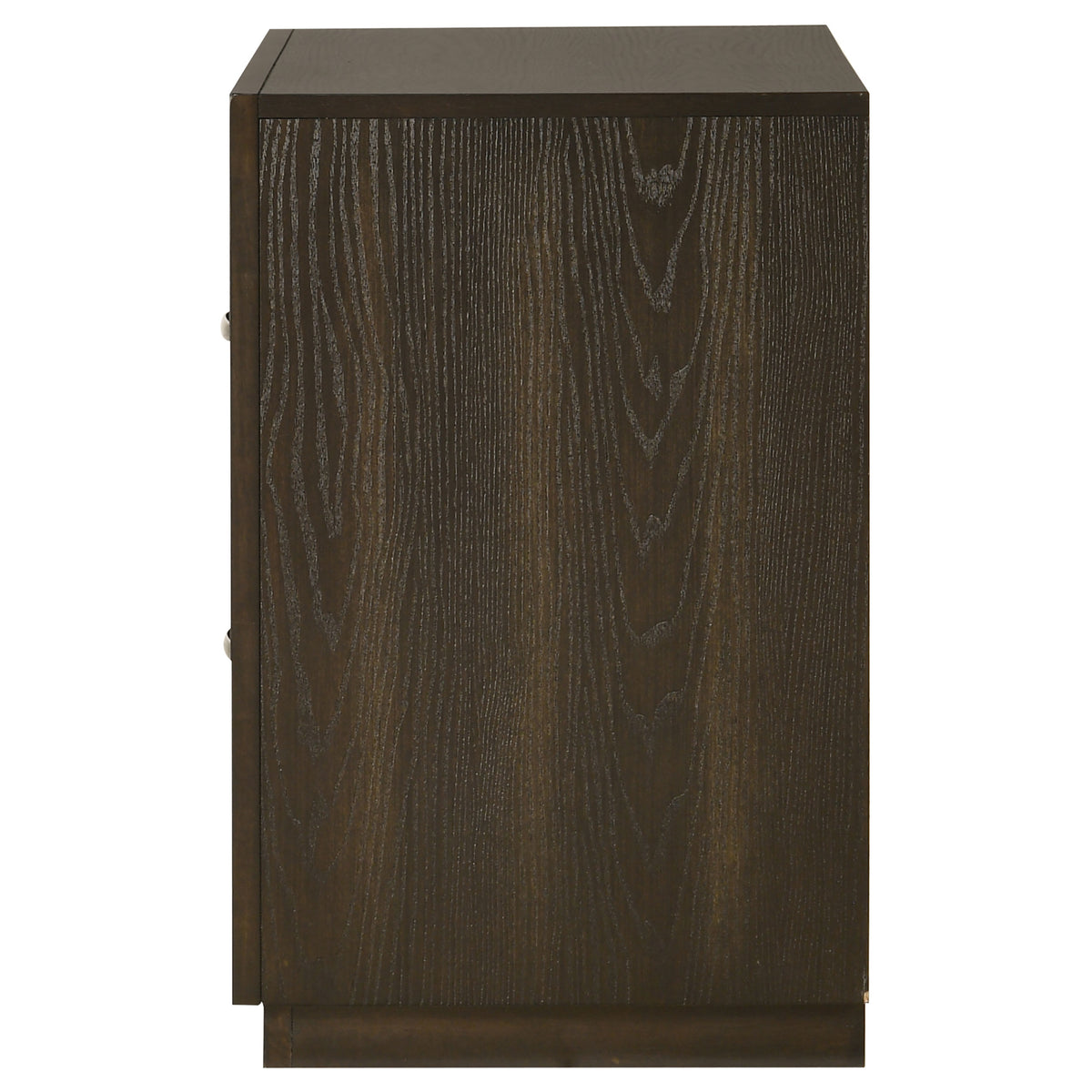 Atlas 2-drawer Bedroom Nightstand Bedside Table Dark Oak