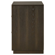 Atlas 2-drawer Bedroom Nightstand Bedside Table Dark Oak