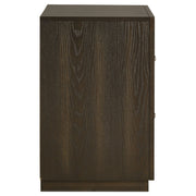 Atlas 2-drawer Bedroom Nightstand Bedside Table Dark Oak