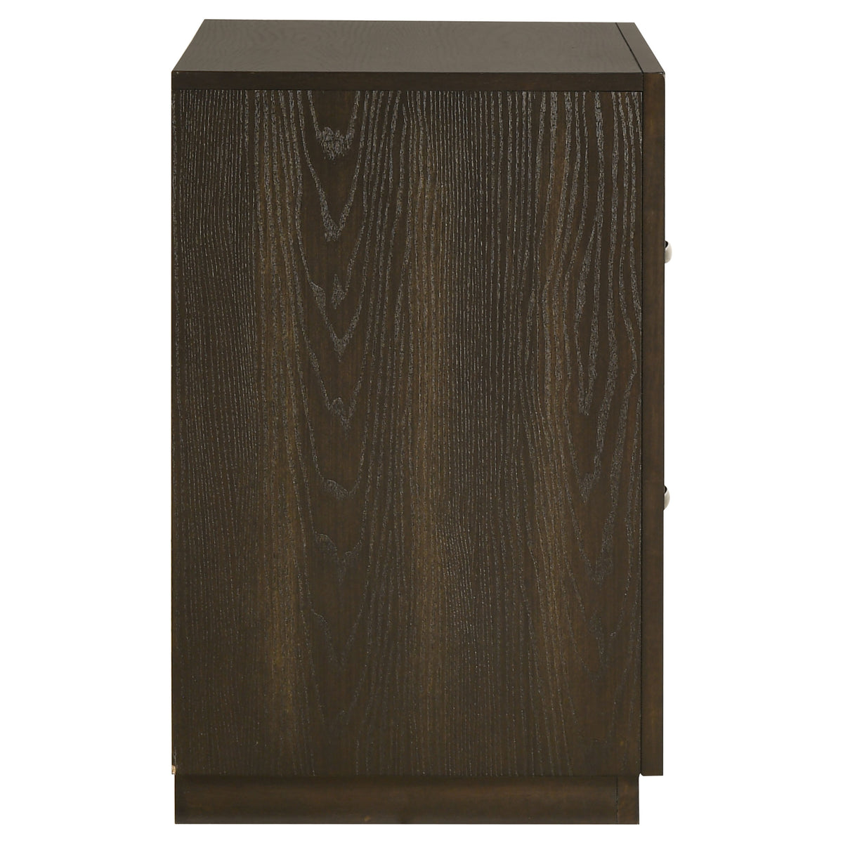 Atlas 2-drawer Bedroom Nightstand Bedside Table Dark Oak