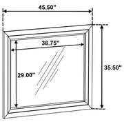 Atlas Bedroom Dresser Mirror Dark Oak