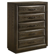 Atlas 5-drawer Bedroom Chest of Drawers Dark Oak