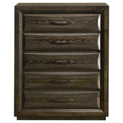 Atlas 5-drawer Bedroom Chest of Drawers Dark Oak
