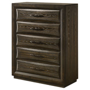 Atlas 5-drawer Bedroom Chest of Drawers Dark Oak