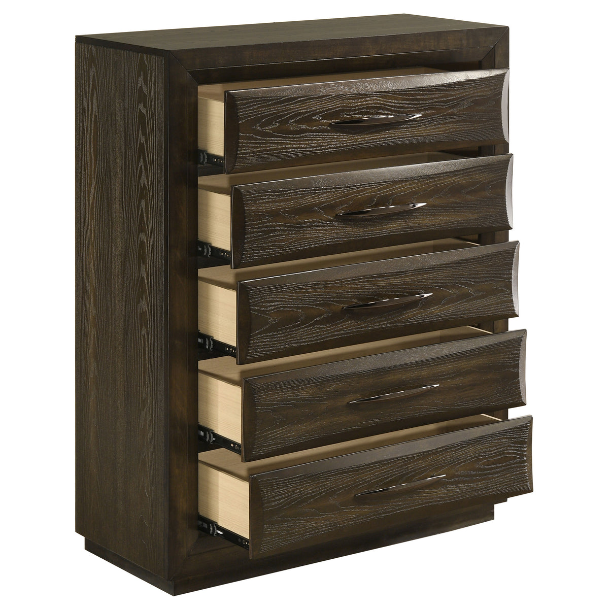 Atlas 5-drawer Bedroom Chest of Drawers Dark Oak