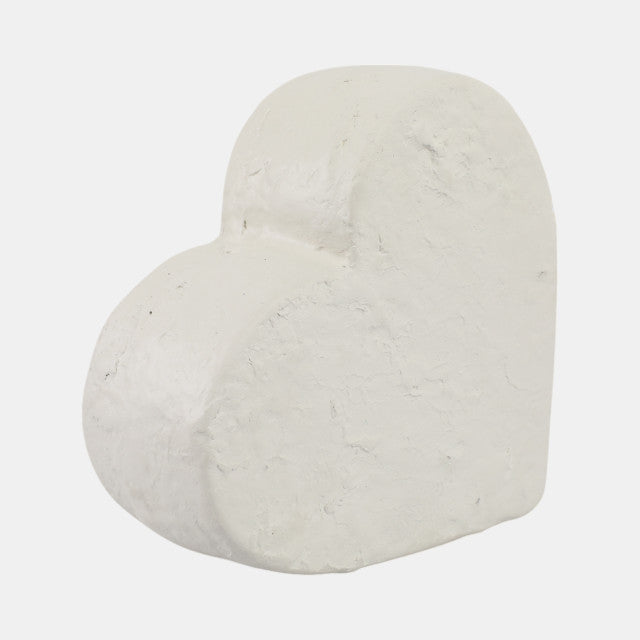 8x8" Textured Ecomix Heart, Ivory