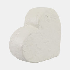 8x8" Textured Ecomix Heart, Ivory