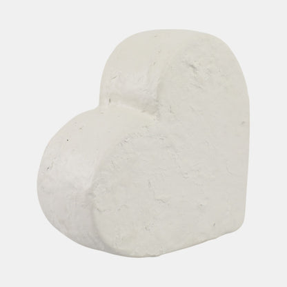 8x8" Textured Ecomix Heart, Ivory