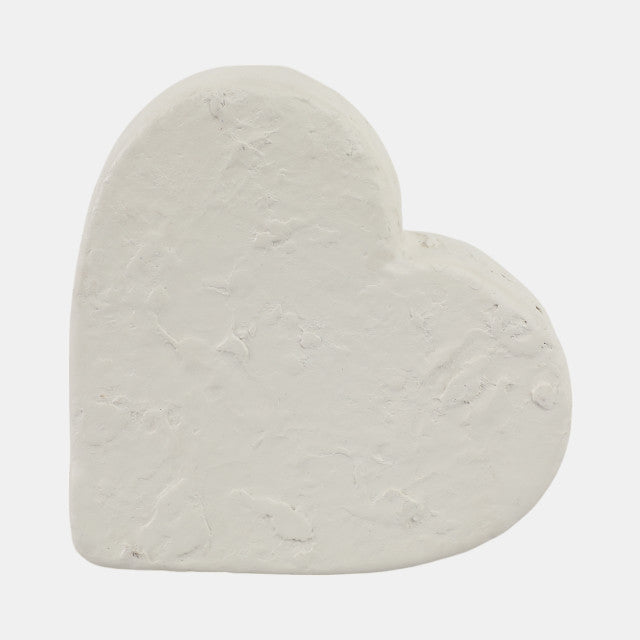 8x8" Textured Ecomix Heart, Ivory