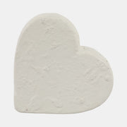 8x8" Textured Ecomix Heart, Ivory