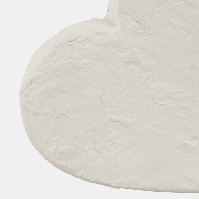 8x8" Textured Ecomix Heart, Ivory