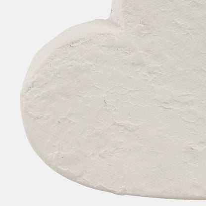 8x8" Textured Ecomix Heart, Ivory