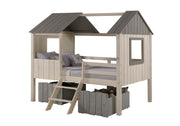House & Grey Low Loft Bed