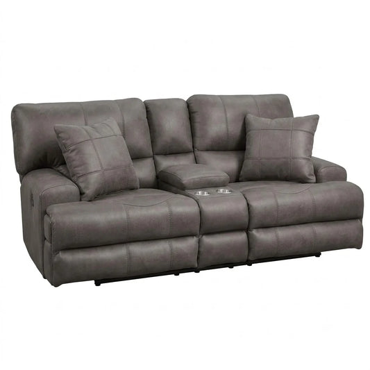 Monaco Reclining Loveseat with Storage and Cupholders