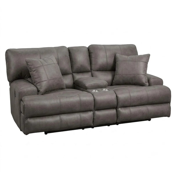 Monaco Reclining Loveseat with Storage and Cupholders
