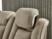 Next-Gen Durapella Power Reclining Loveseat with Console & Adjustable Headrest