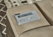 Next-Gen Durapella Power Reclining Loveseat with Console & Adjustable Headrest