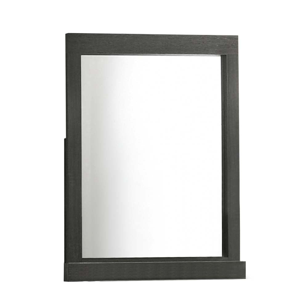 Lantha Rectangular Mirror with Gray Oak Frame Finish