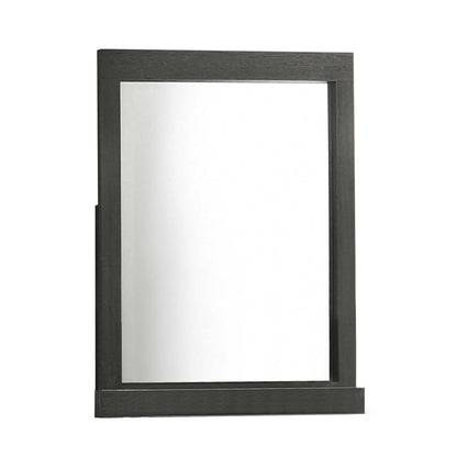 Lantha Rectangular Mirror with Gray Oak Frame Finish