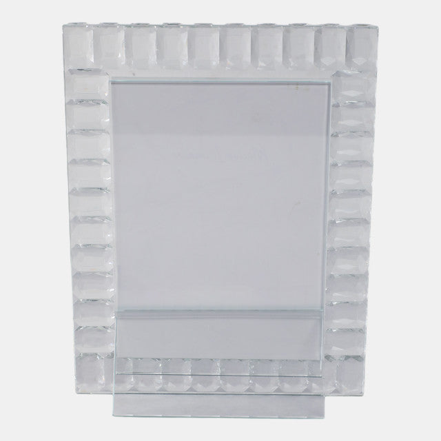 5x7 Beveled Edge Crystal Photo Frame, Clear
