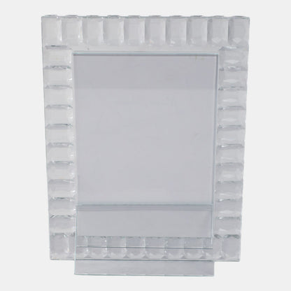 5x7 Beveled Edge Crystal Photo Frame, Clear