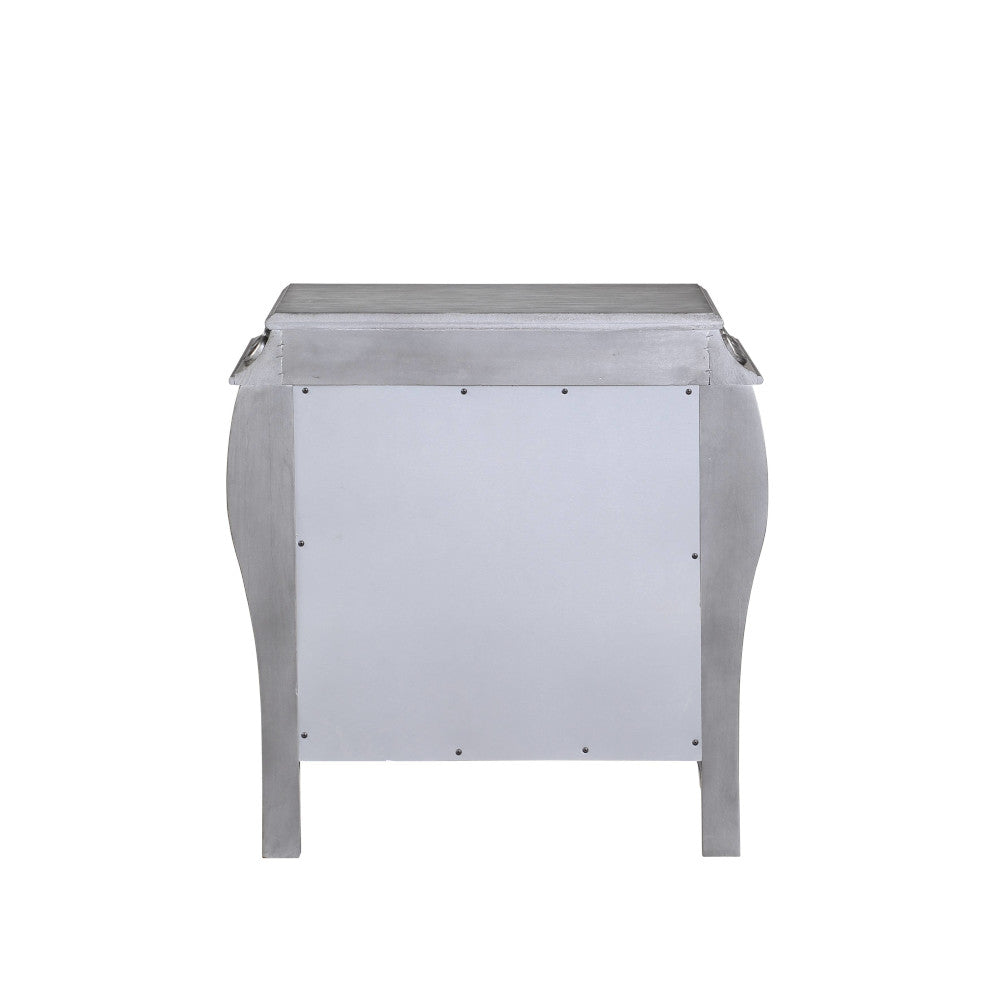 Leonora 30” Nightstand with Carved Details and Felt Drawer