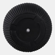S/3 11/14/18" Ribbed Resin Planters, Black