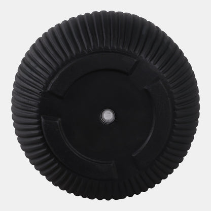 S/3 11/14/18" Ribbed Resin Planters, Black