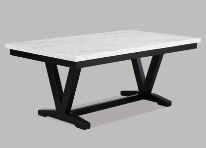 Tanner Faux Carrera Dining Table