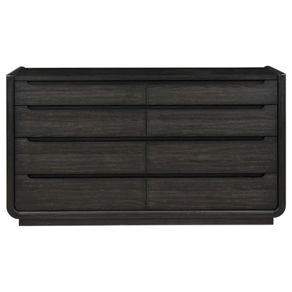 Leandro 8-drawer Bedroom Dresser Cabinet Burnished Black