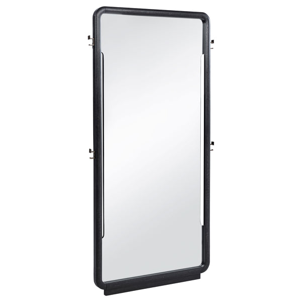 Leandro 76-inch Full Length Floor Mirror Burnished Black