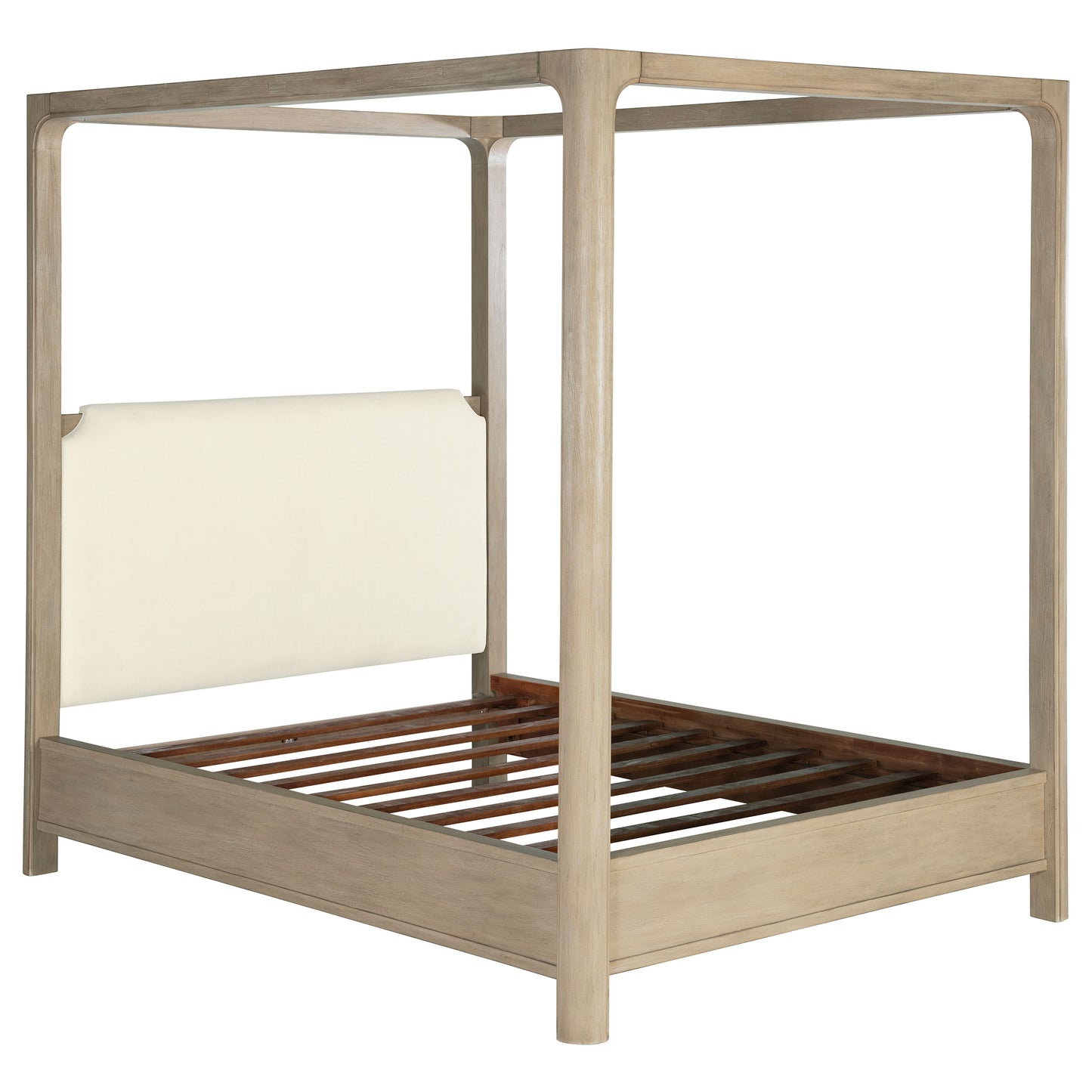 Solano 85-inch Eastern King Canopy Bed Weathered Mango
