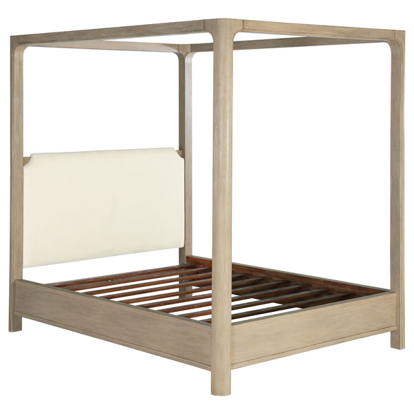 Solano 85-inch Eastern King Canopy Bed Weathered Mango