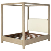 Solano 85-inch Eastern King Canopy Bed Weathered Mango