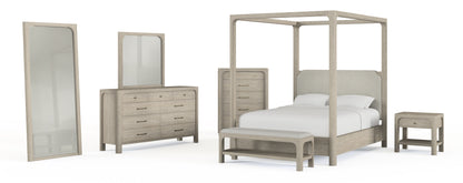 Solano 85-inch Canopy Bed Weathered Mango