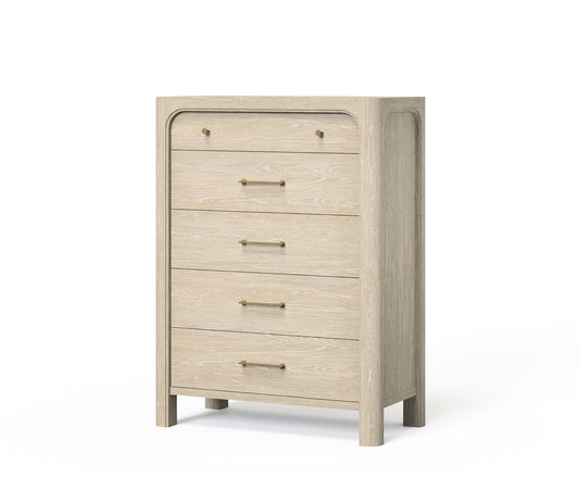 Solano 5-drawer Bedroom Chest of Drawers Weathered Mango