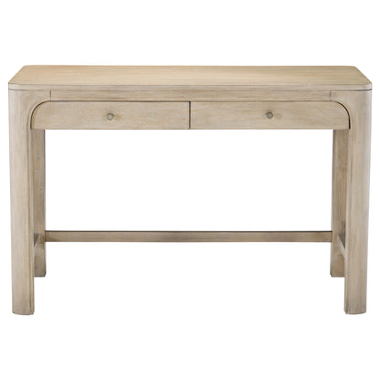 Solano 2-drawer Makeup Table Vanity Desk Weathered Mango