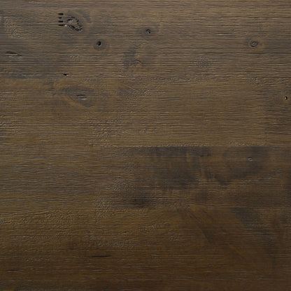 Cama con almacenaje Woodmont rústica marrón dorado