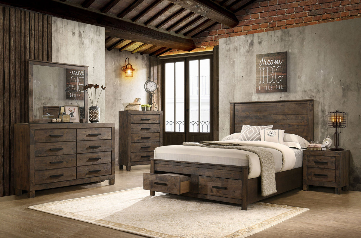 Woodmont  Bedroom Set Golden Brown