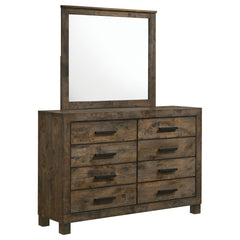 Woodmont 8-drawer Dresser Rustic Golden Brown